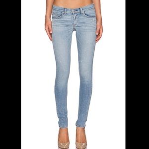 Rag & Bone -NWOT Light Denim Jeans "The Skinny in Harbour Jean"  Size 24